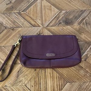 Authentic Coach wristlet with card holder